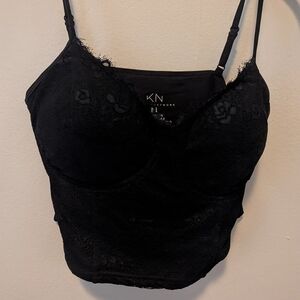 Klassy Network Black Lace Bralette Top